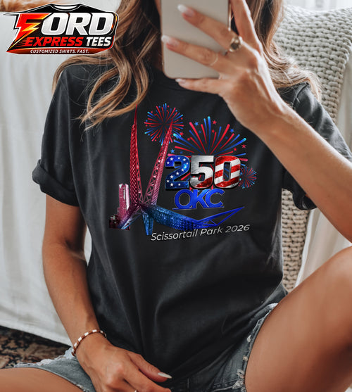 250 Years 4th of July Oklahoma Scissortail Park Tee