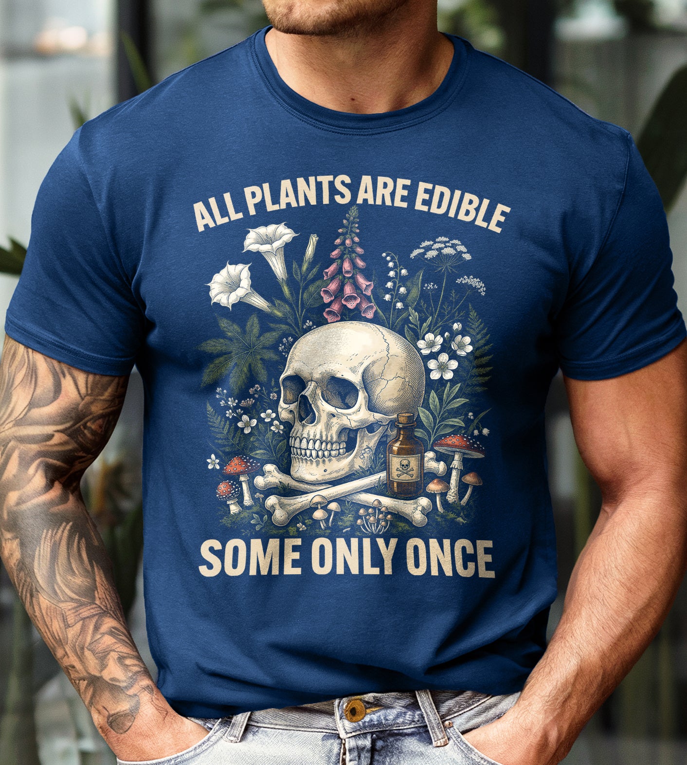 All Plants are Edible Funny Graphic Tee
