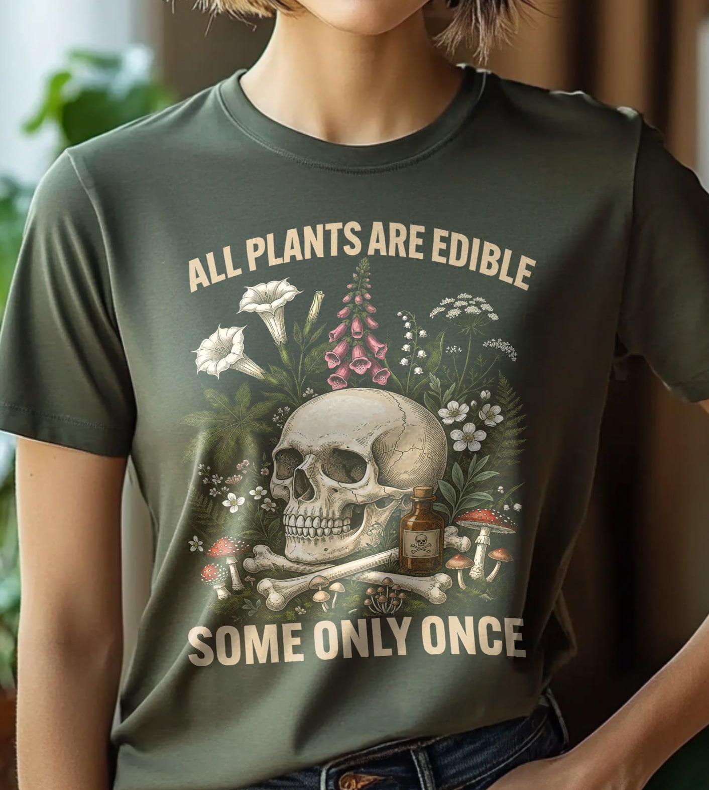All Plants are Edible Funny Graphic Tee