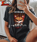 Angry Cat Funny Coffee Graphic Tee
