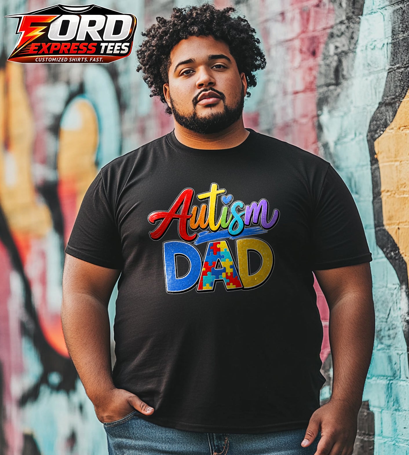 Autism Dad Graphic Tee