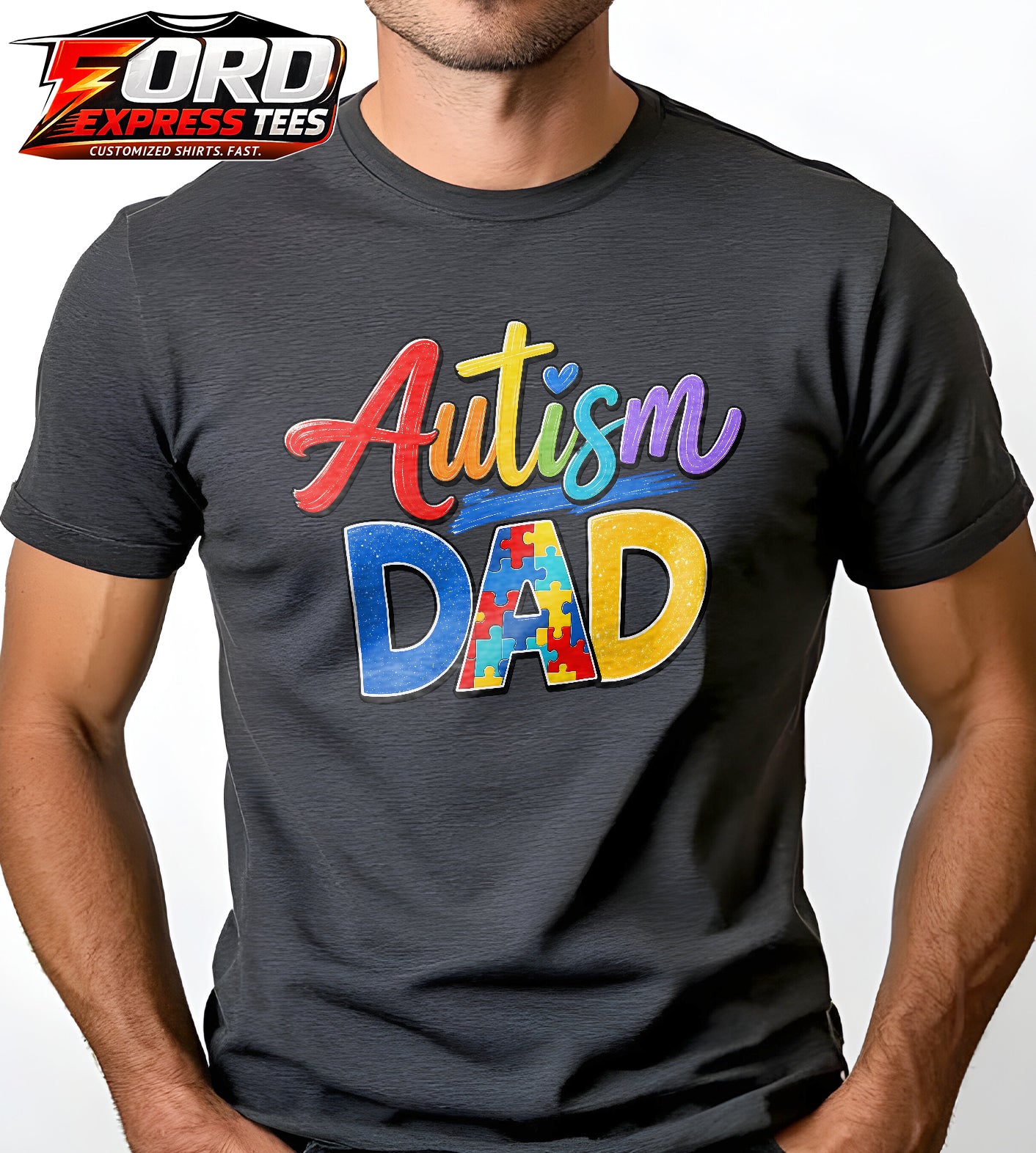 Autism Dad Graphic Tee