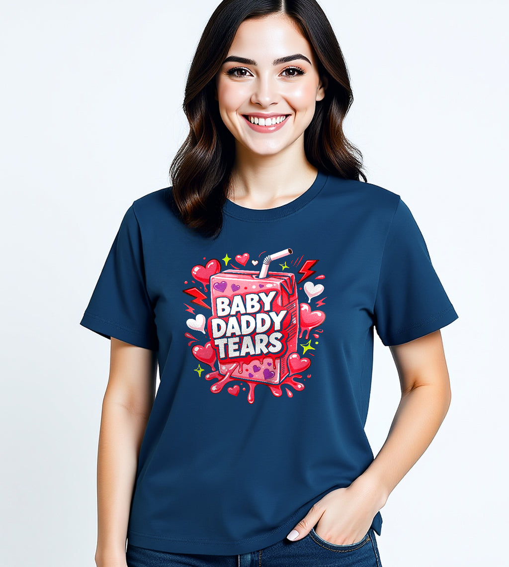 Baby Daddy Tears Juice Box Funny Graphic Tee