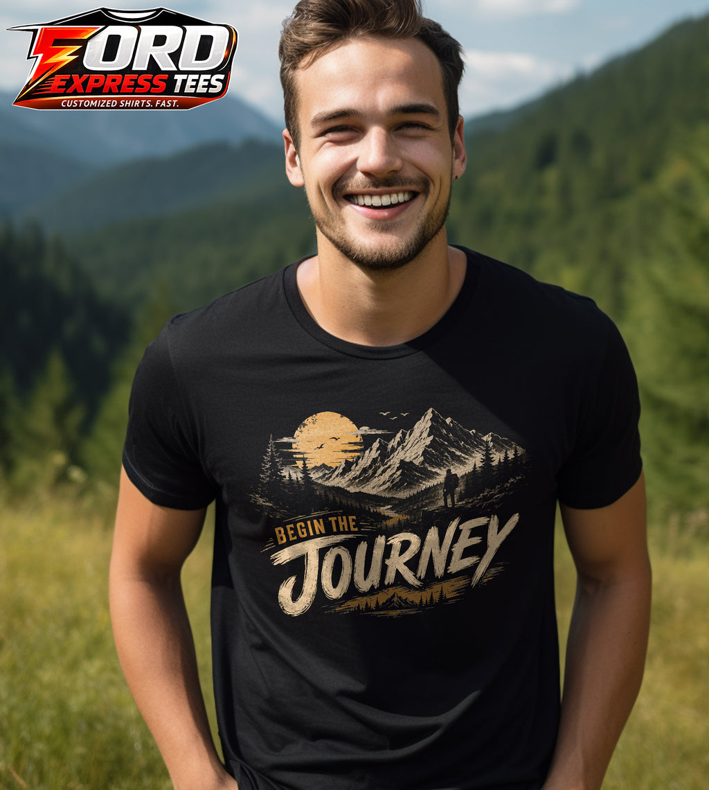 Begin the Journey Hiking Graphic Tee