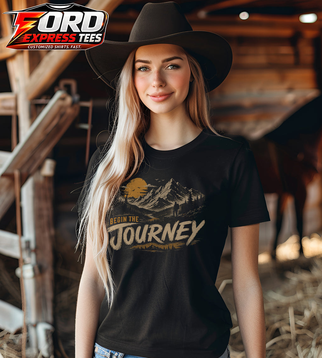 Begin the Journey Hiking Graphic Tee