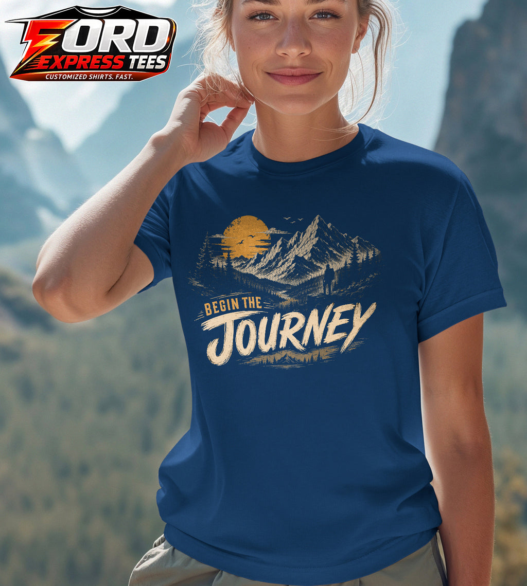 Begin the Journey Hiking Graphic Tee