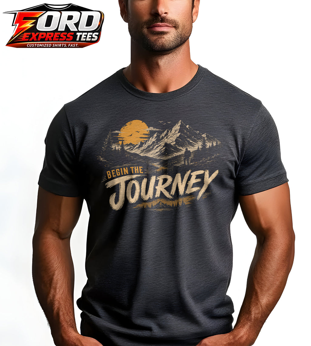 Begin the Journey Hiking Graphic Tee