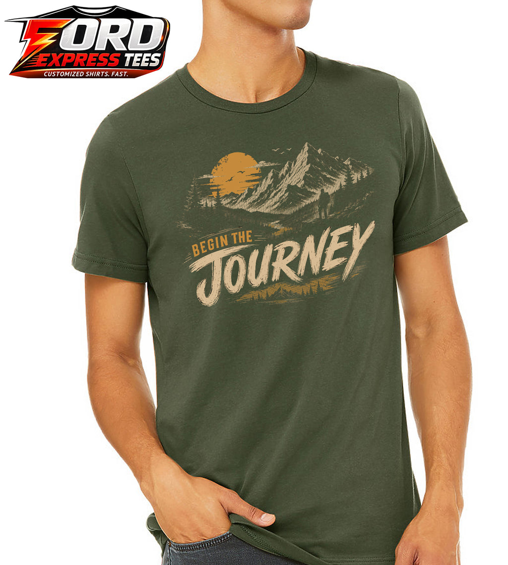 Begin the Journey Hiking Graphic Tee