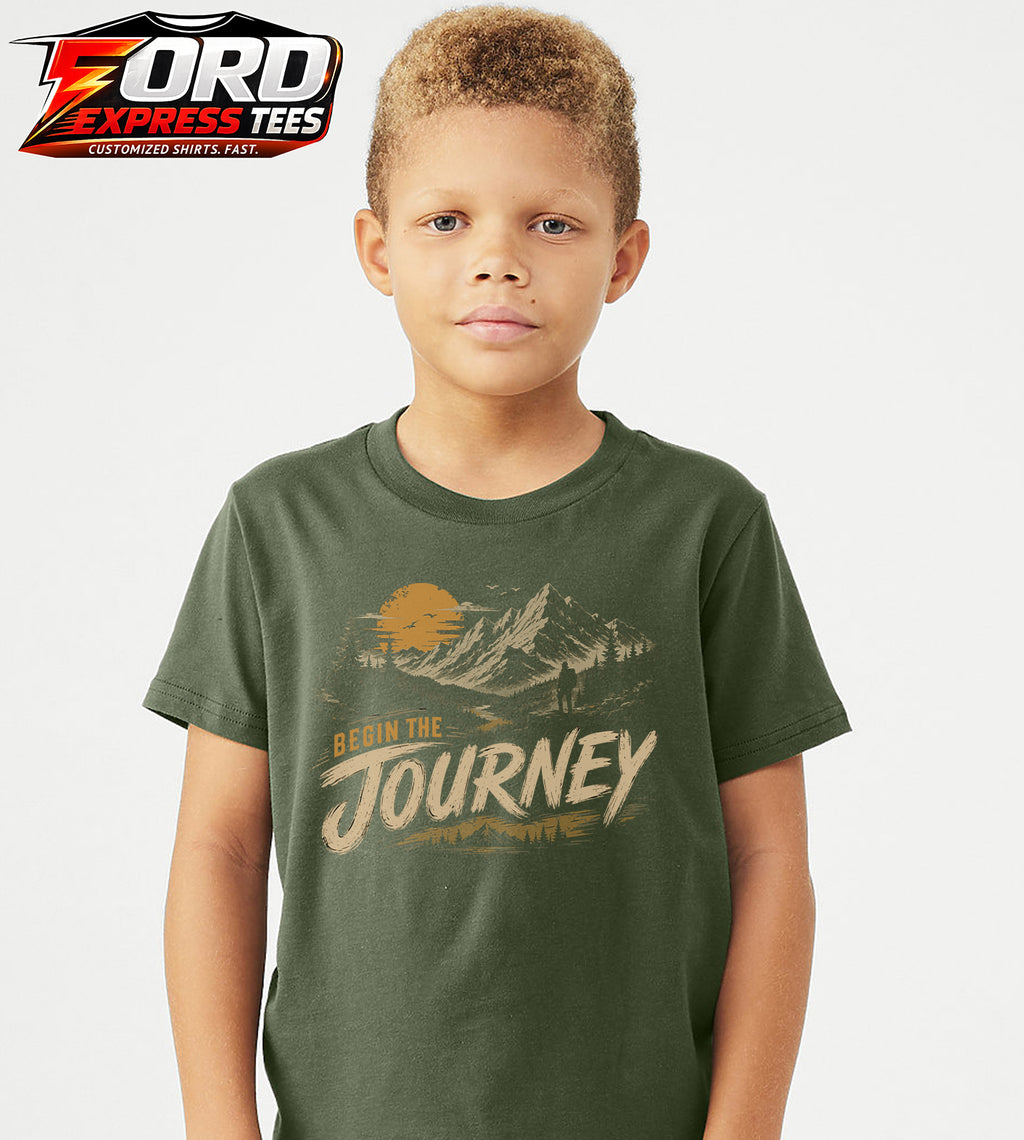 Begin the Journey Hiking Graphic Tee