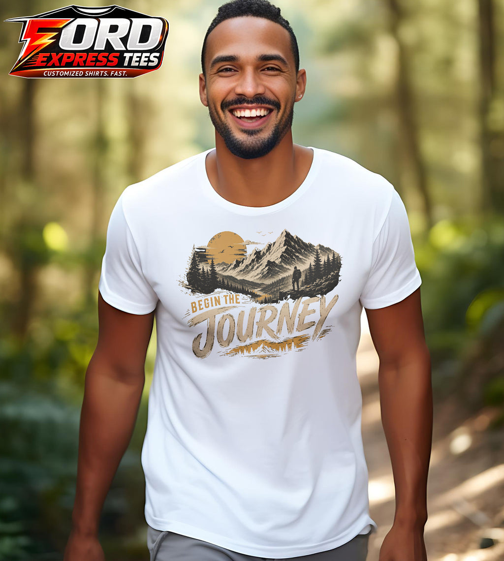 Begin the Journey Hiking Graphic Tee