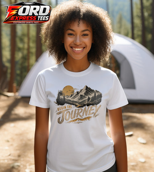 Begin the Journey Hiking Graphic Tee