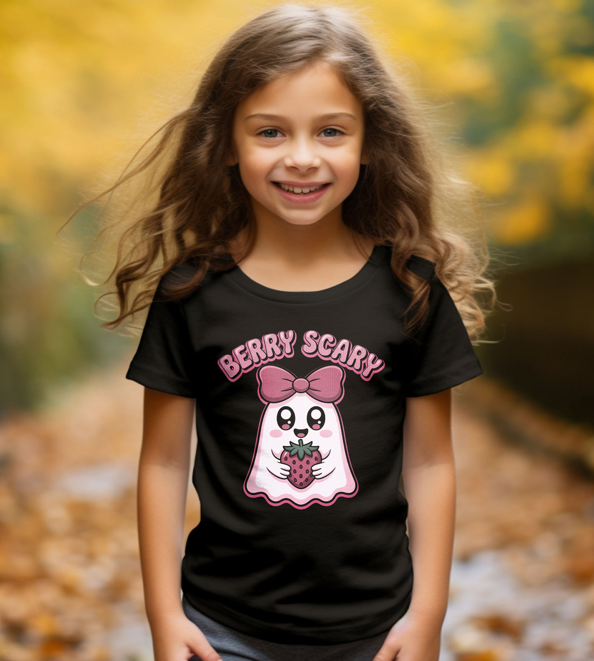 Berry Scary Ghost Halloween Graphic Tee