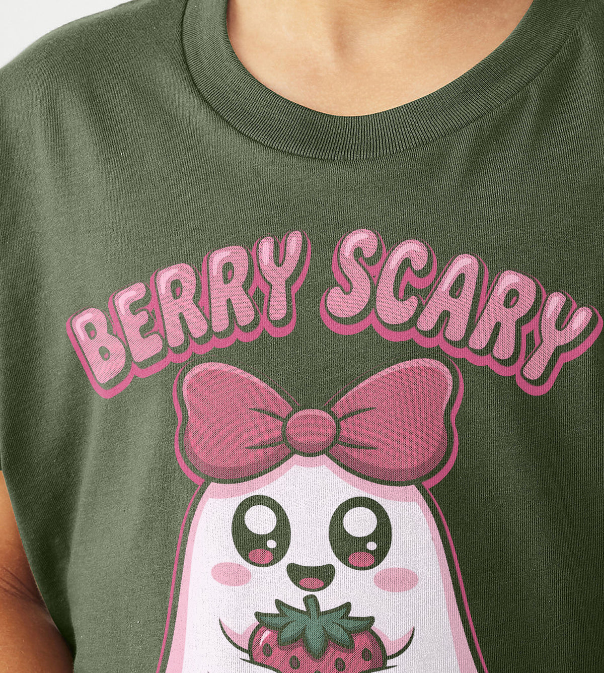 Berry Scary Ghost Halloween Graphic Tee