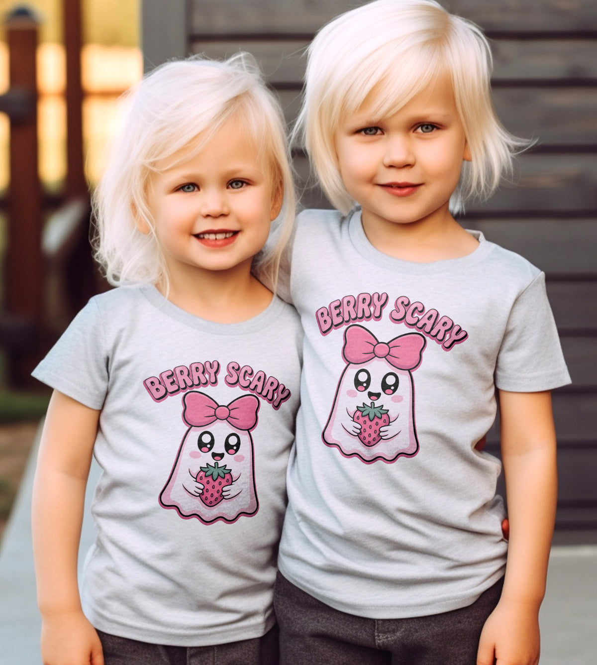 Berry Scary Ghost Halloween Graphic Tee