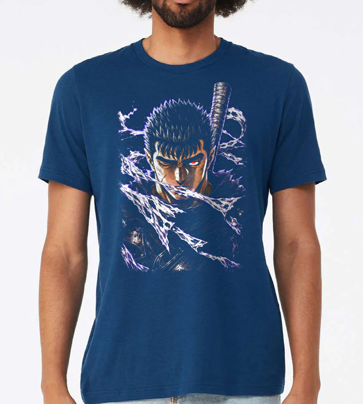 Berserk Guts Shredded Anime Graphic Tee
