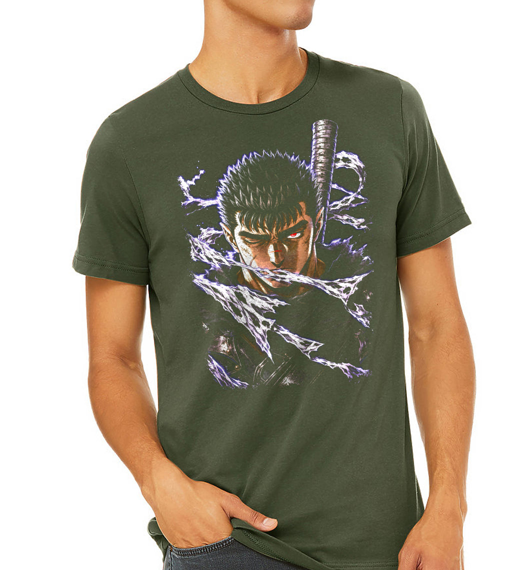 Berserk Guts Shredded Anime Graphic Tee