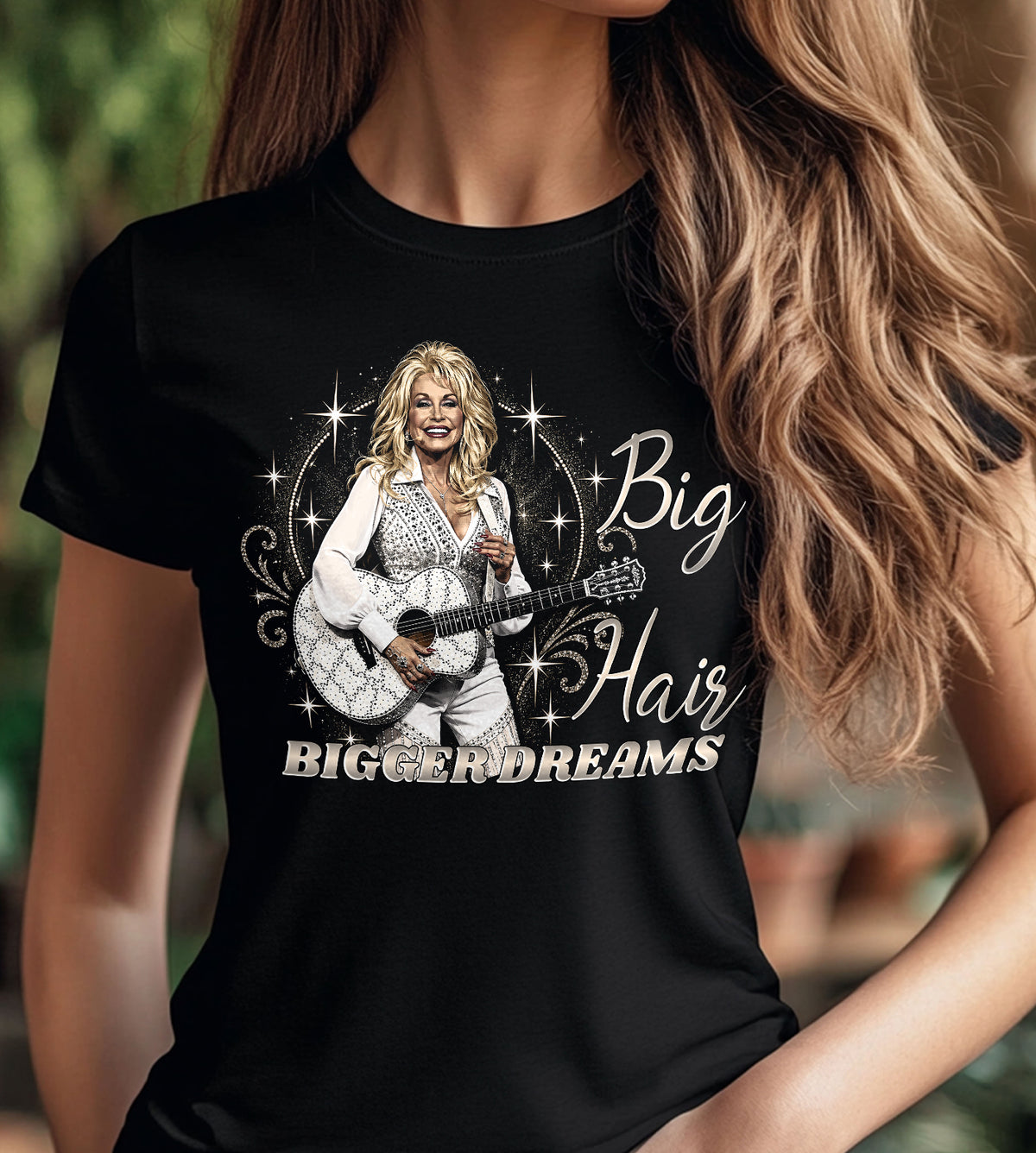 Big Hair Bigger Dreams Dolly Parton Graphic Tee