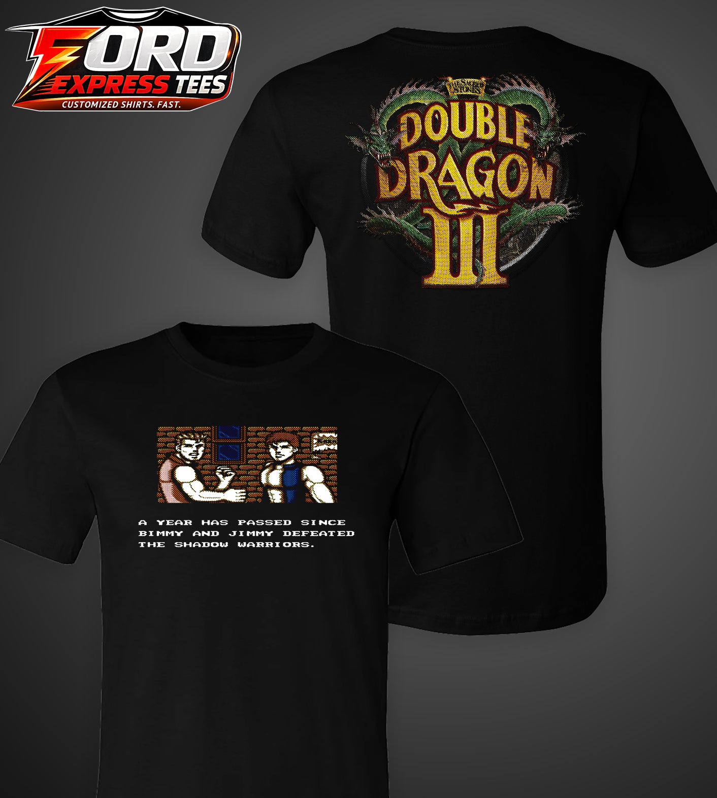 Bimmy and Jimmy Double Dragon 3 Graphic Tee