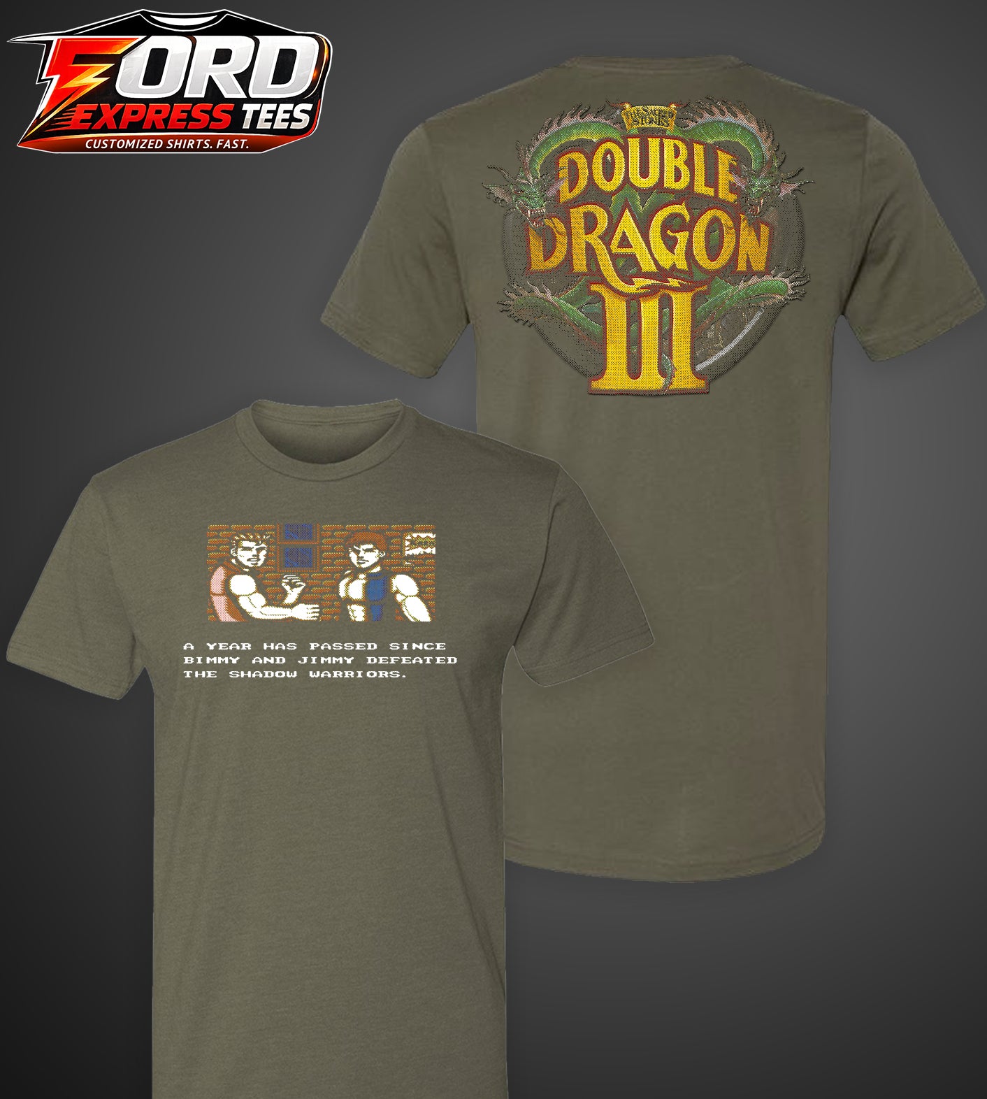 Bimmy and Jimmy Double Dragon 3 Graphic Tee