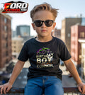 Birthday Boy Customized Name Graphic Tee Monster Truck