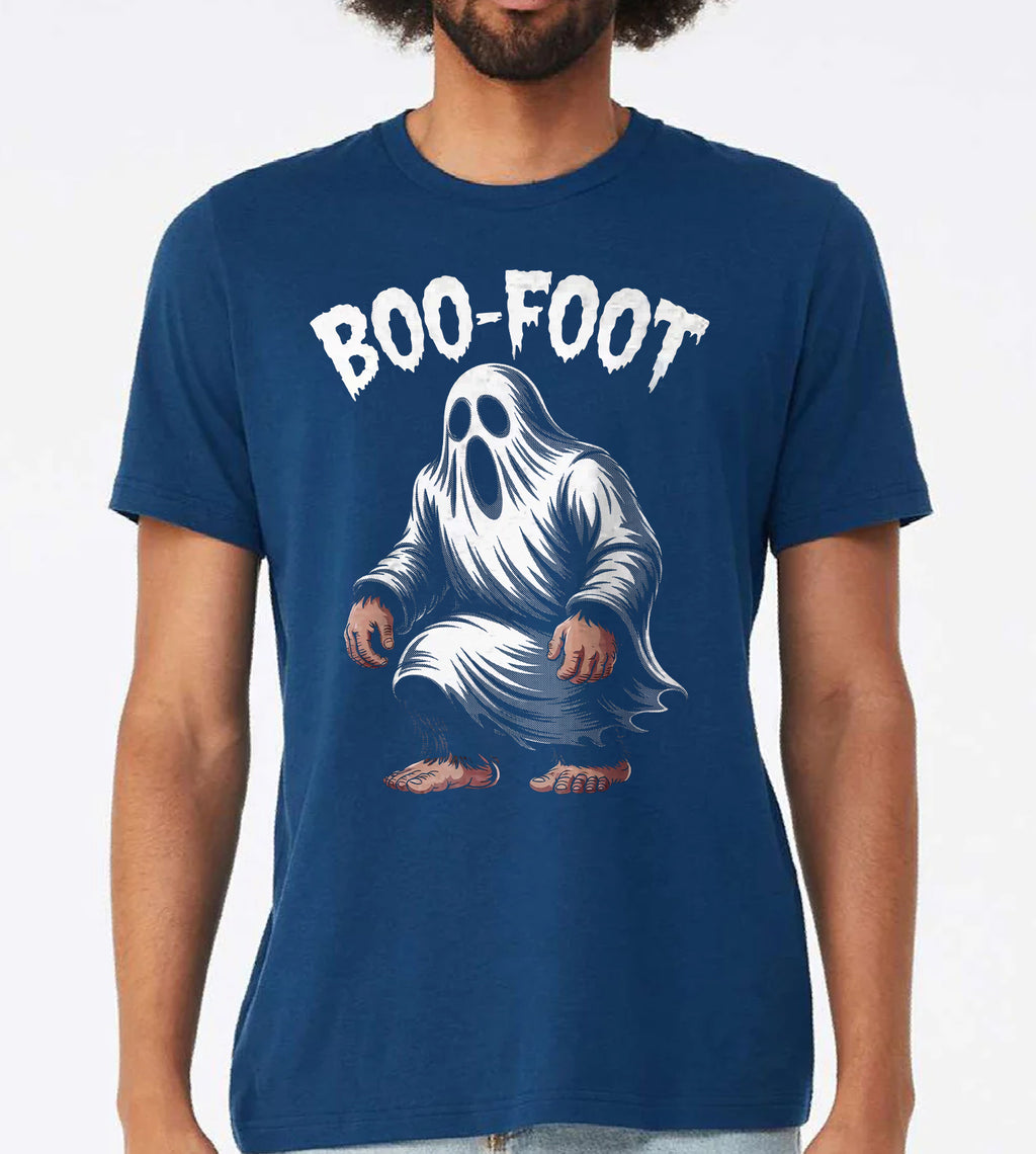 Boo Foot Funny Sasquatch Halloween Graphic Tee