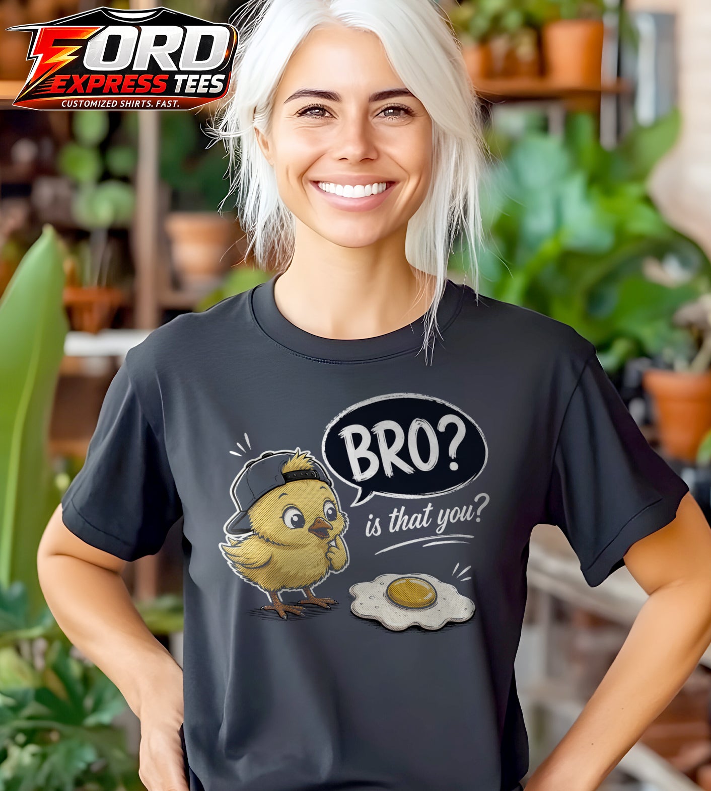 Bro is That You? Funny Chick Graphic Tee