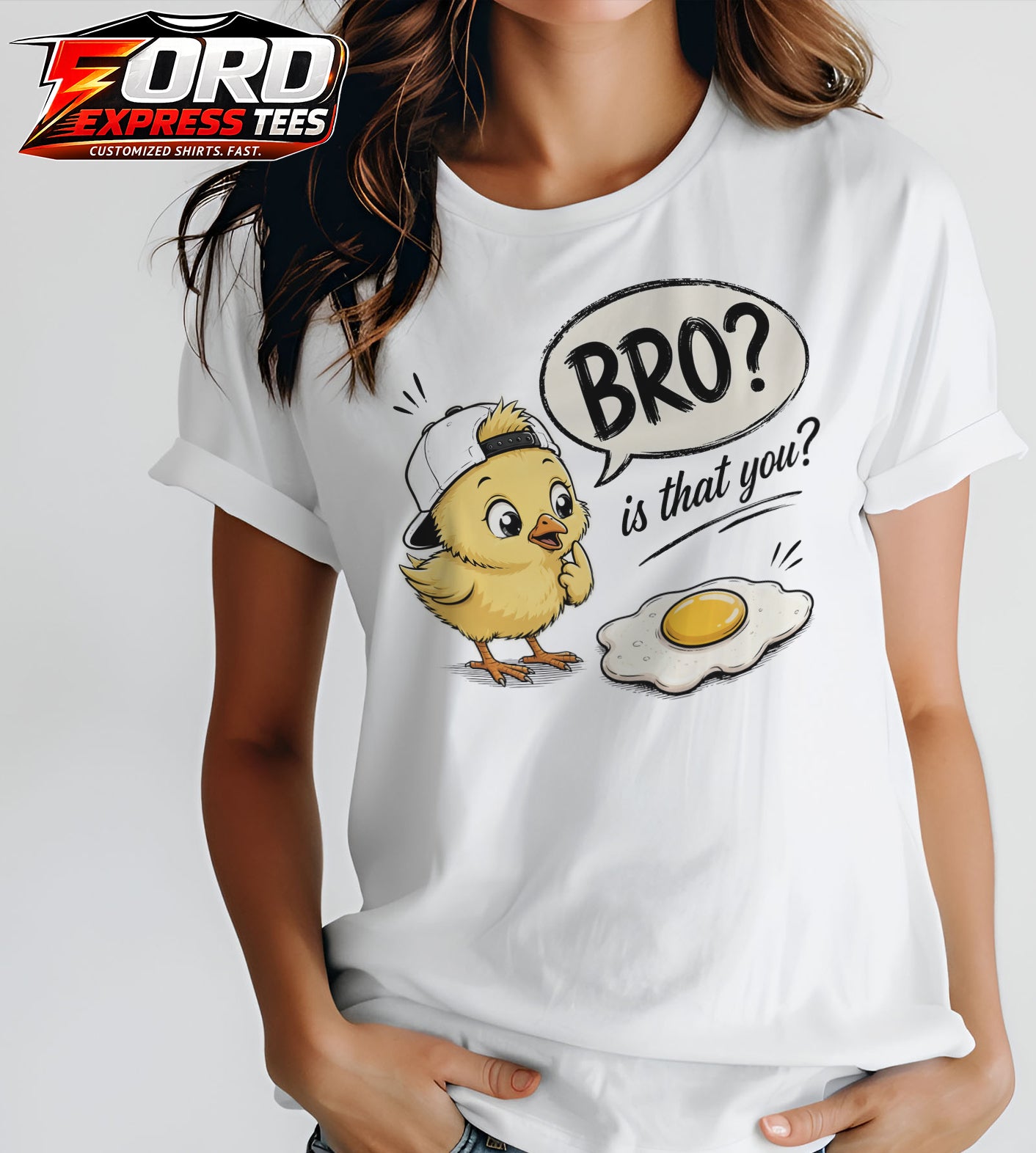 Bro is That You? Funny Chick Graphic Tee