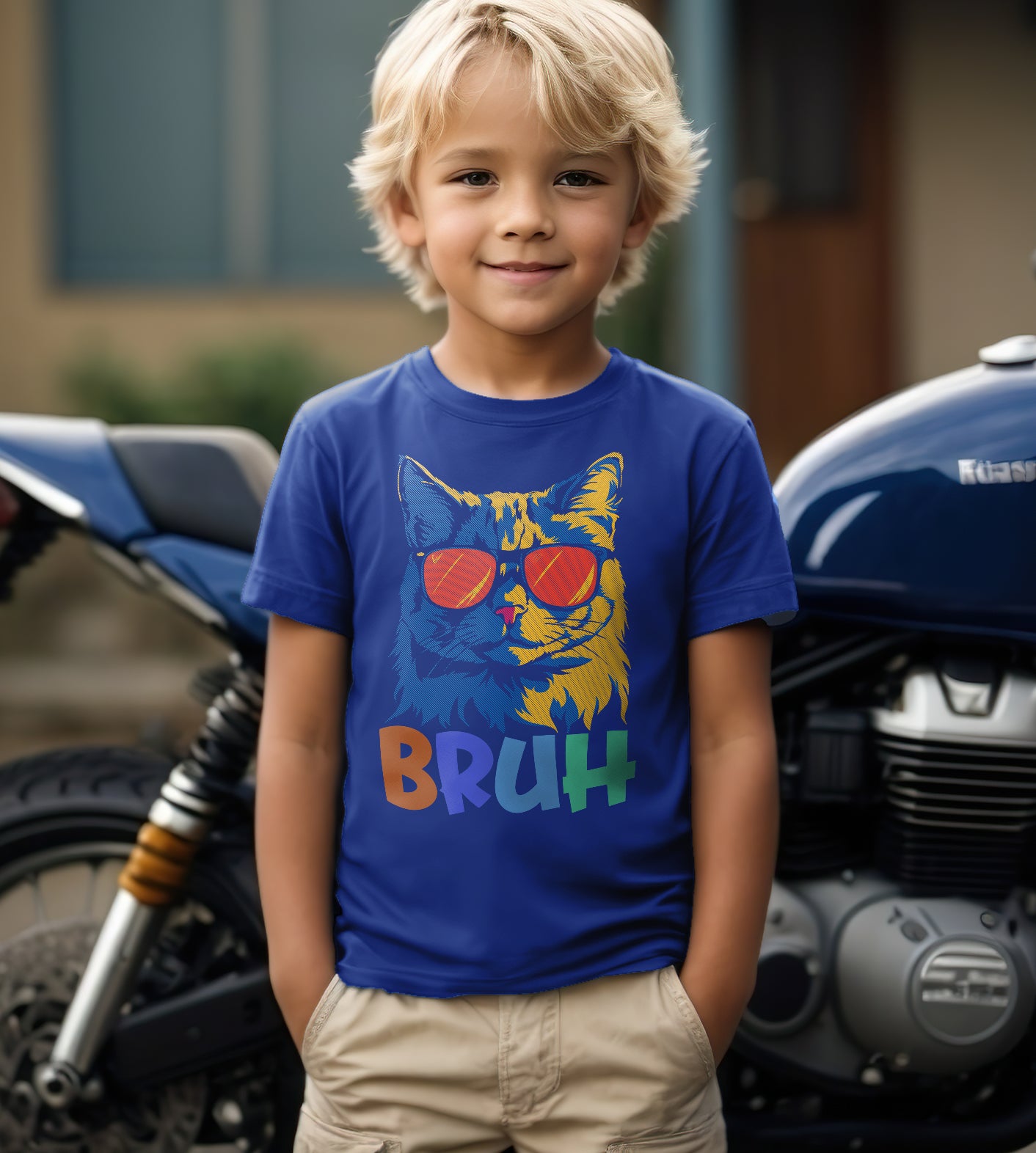 Bruh Cat Funny Graphic Tee