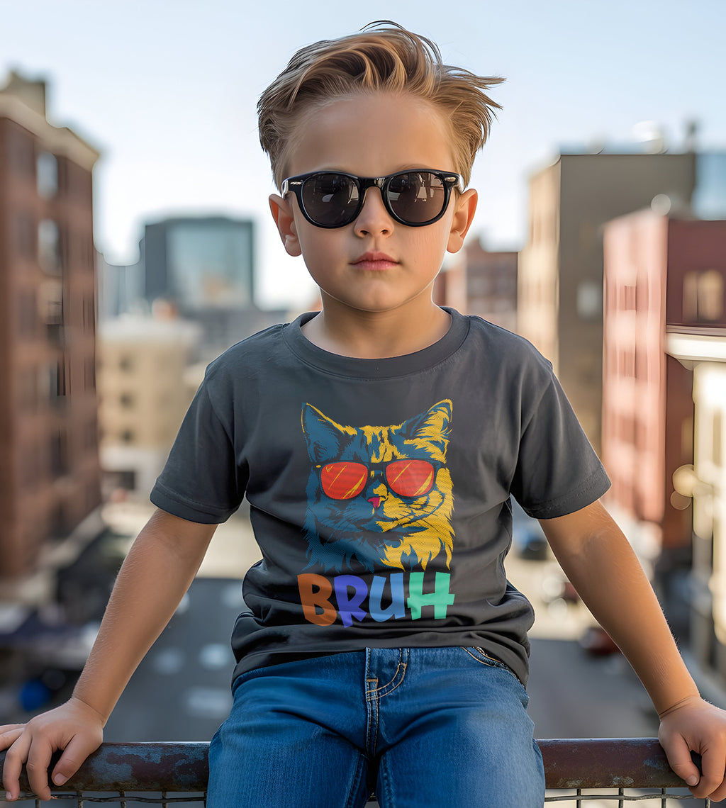 Bruh Cat Funny Graphic Tee