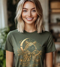 Halloween Cat Leopard Trick or Treat Graphic Tee