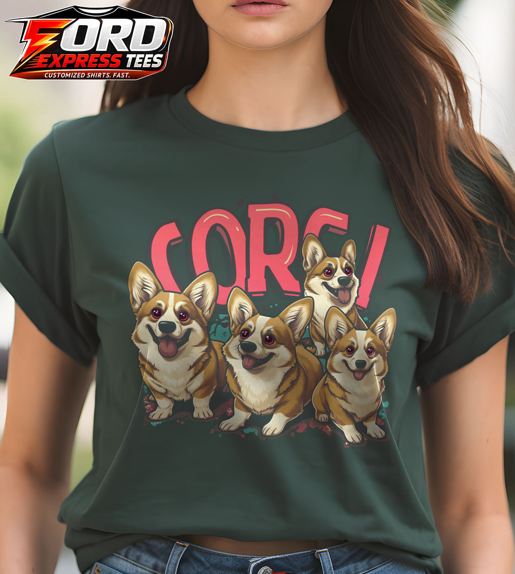 Corgis Cute Dog Lover Graphic Tee