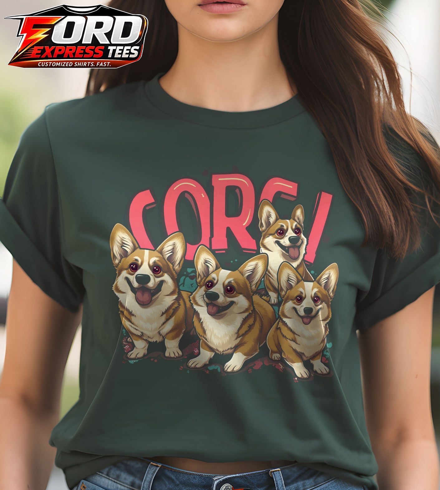 Corgis Cute Dog Lover Graphic Tee