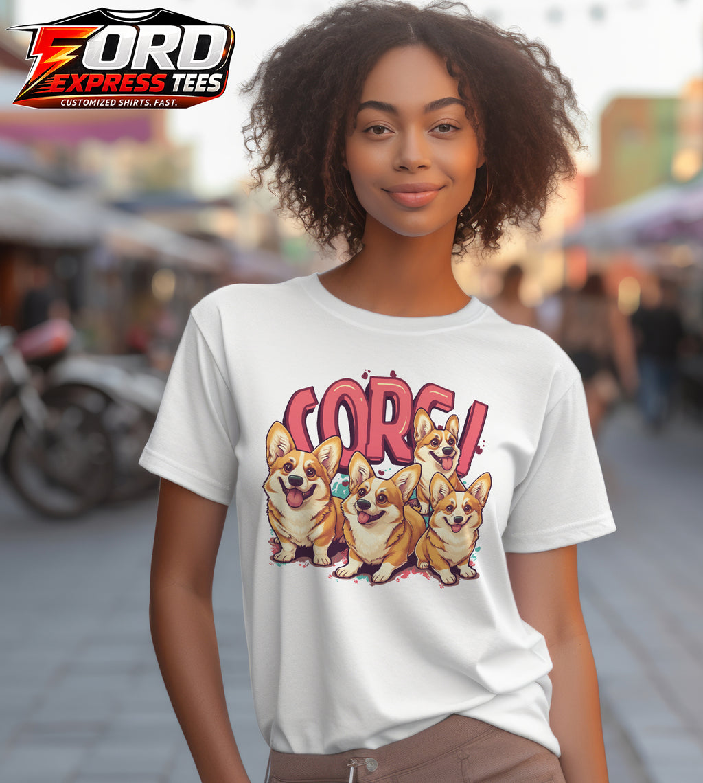 Corgis Cute Dog Lover Graphic Tee