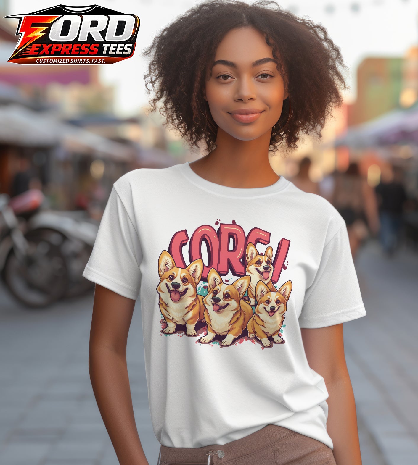 Corgis Cute Dog Lover Graphic Tee