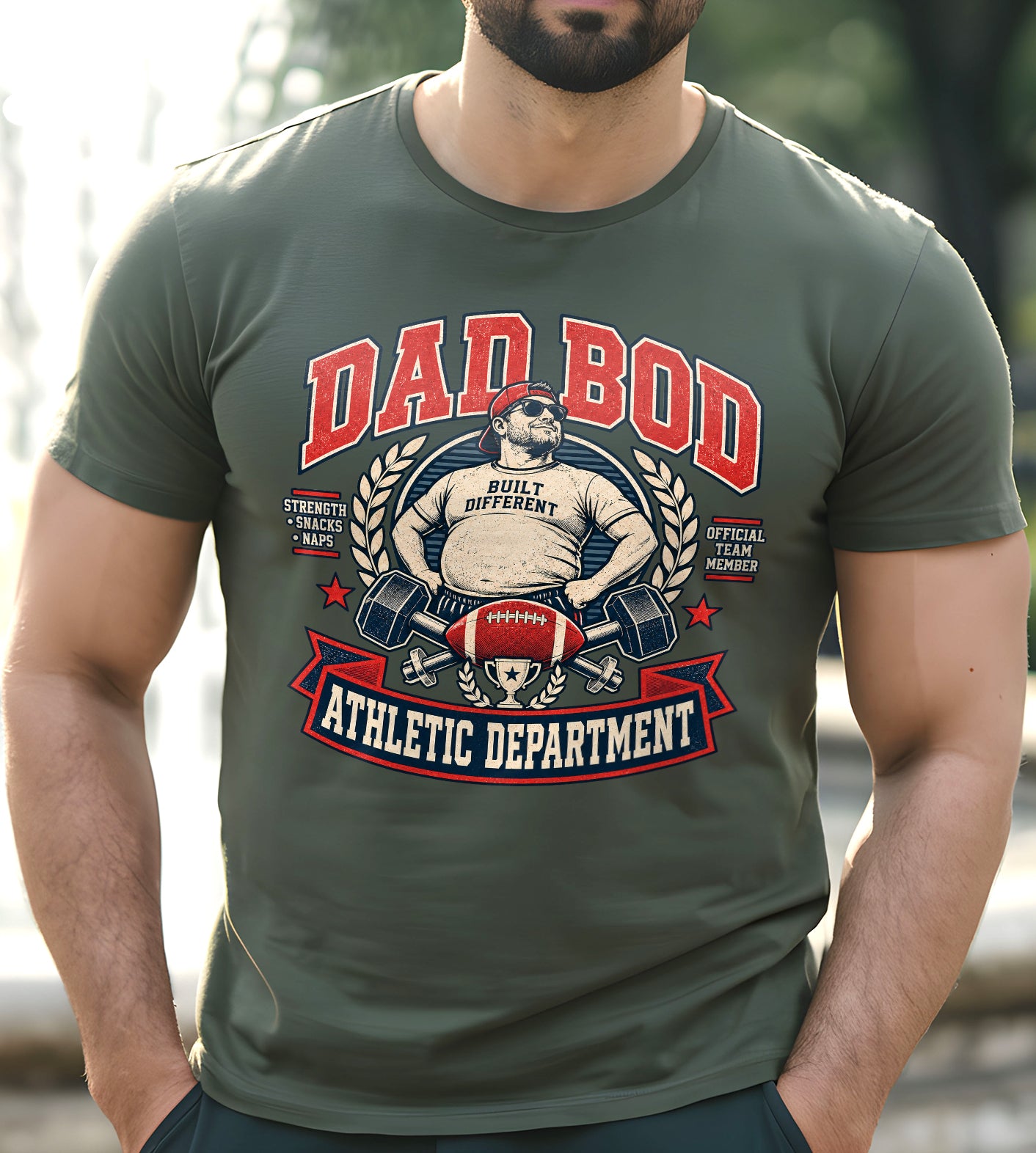Dad Bod Athletic Department Funny Shirt