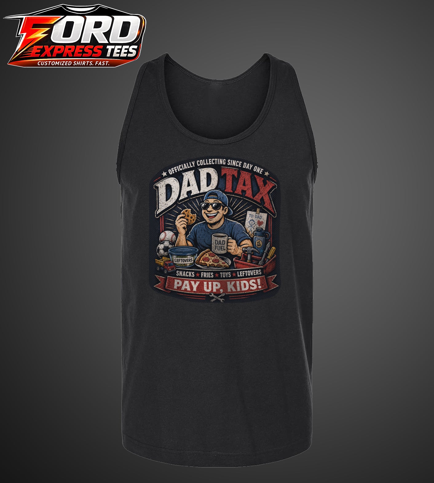 Dad Tax Funny Dad Tank