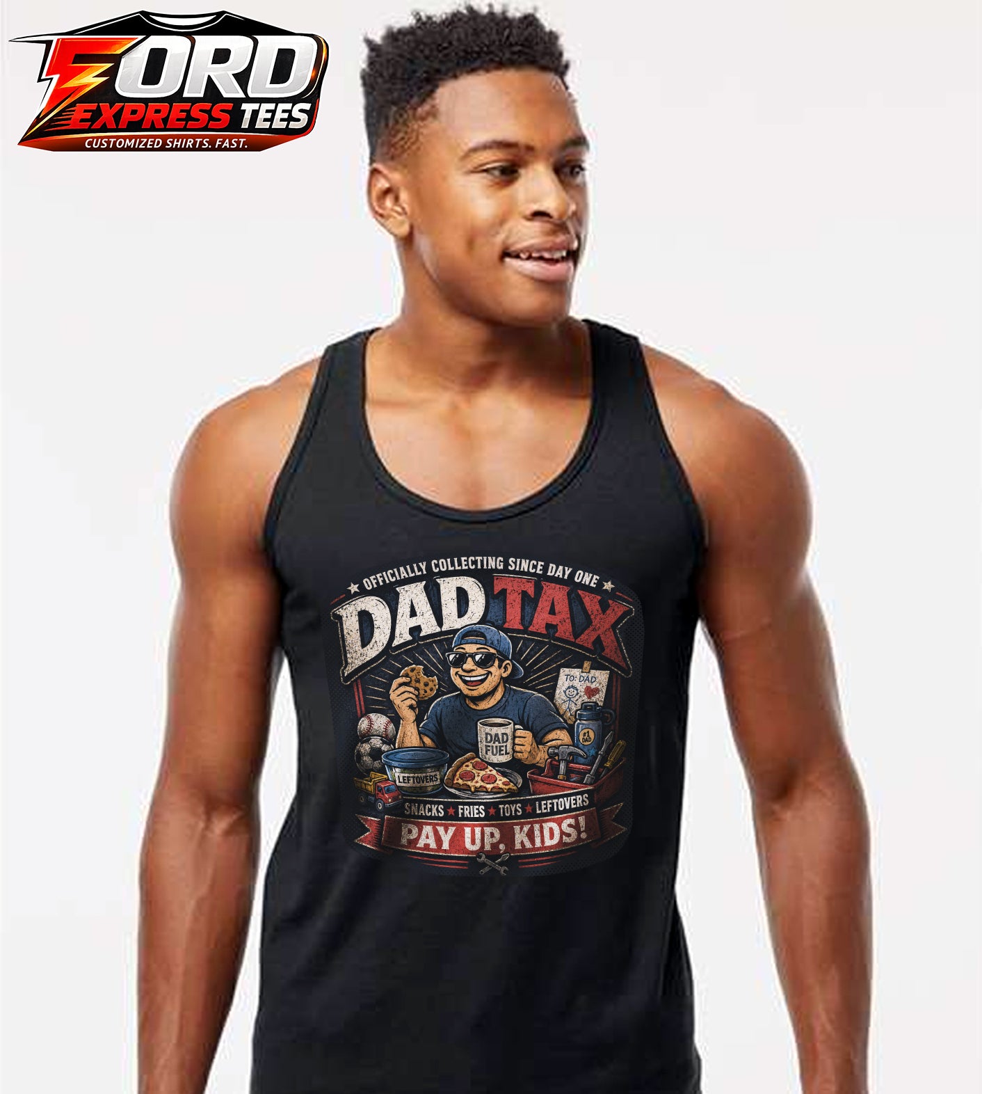 Dad Tax Funny Dad Tank