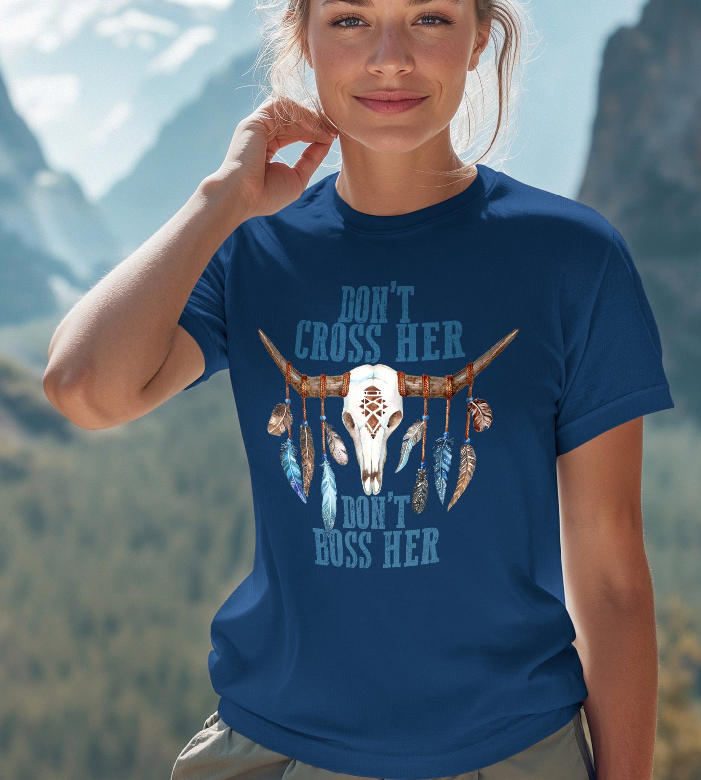 Don't Cross Her Don't Boss Her Graphic Tee