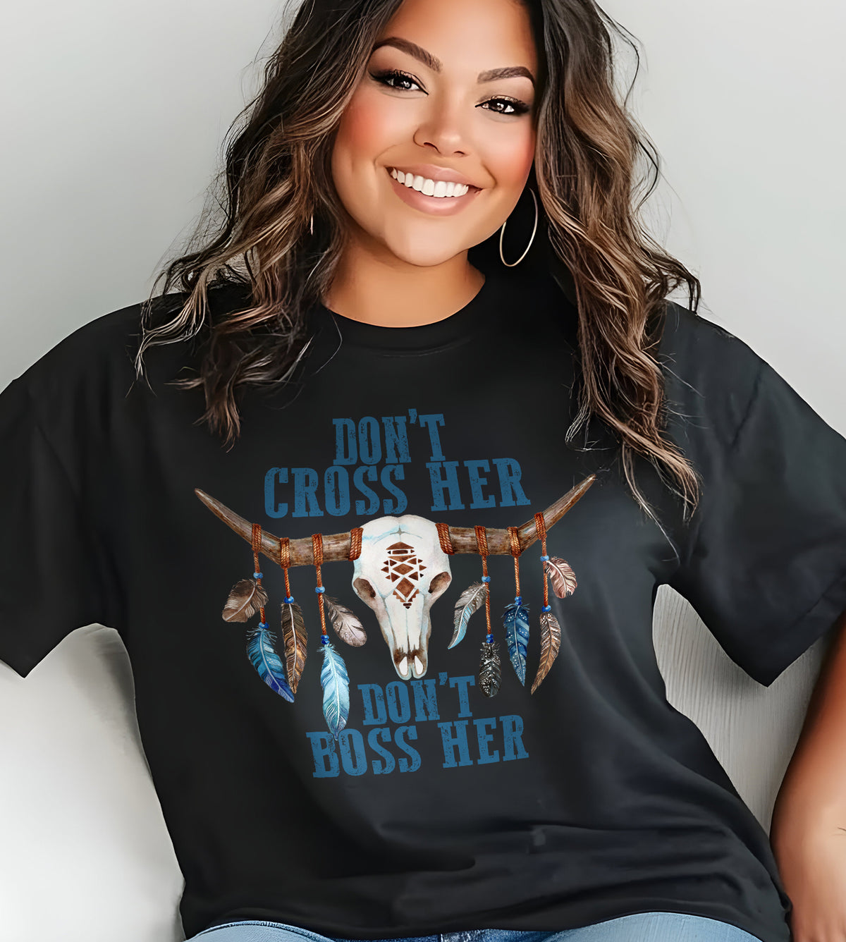 Don't Cross Her Don't Boss Her Graphic Tee