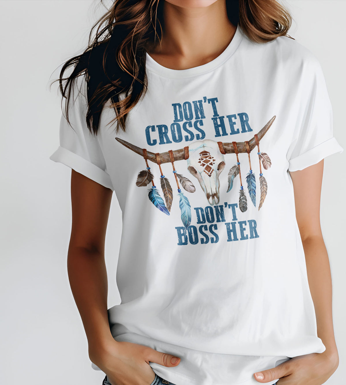 Don't Cross Her Don't Boss Her Graphic Tee