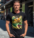 Dragon Ball Goku on Dragon Anime Graphic Tee