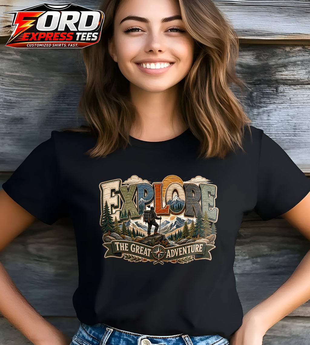 Explore Adventure Hiking Graphic Tee