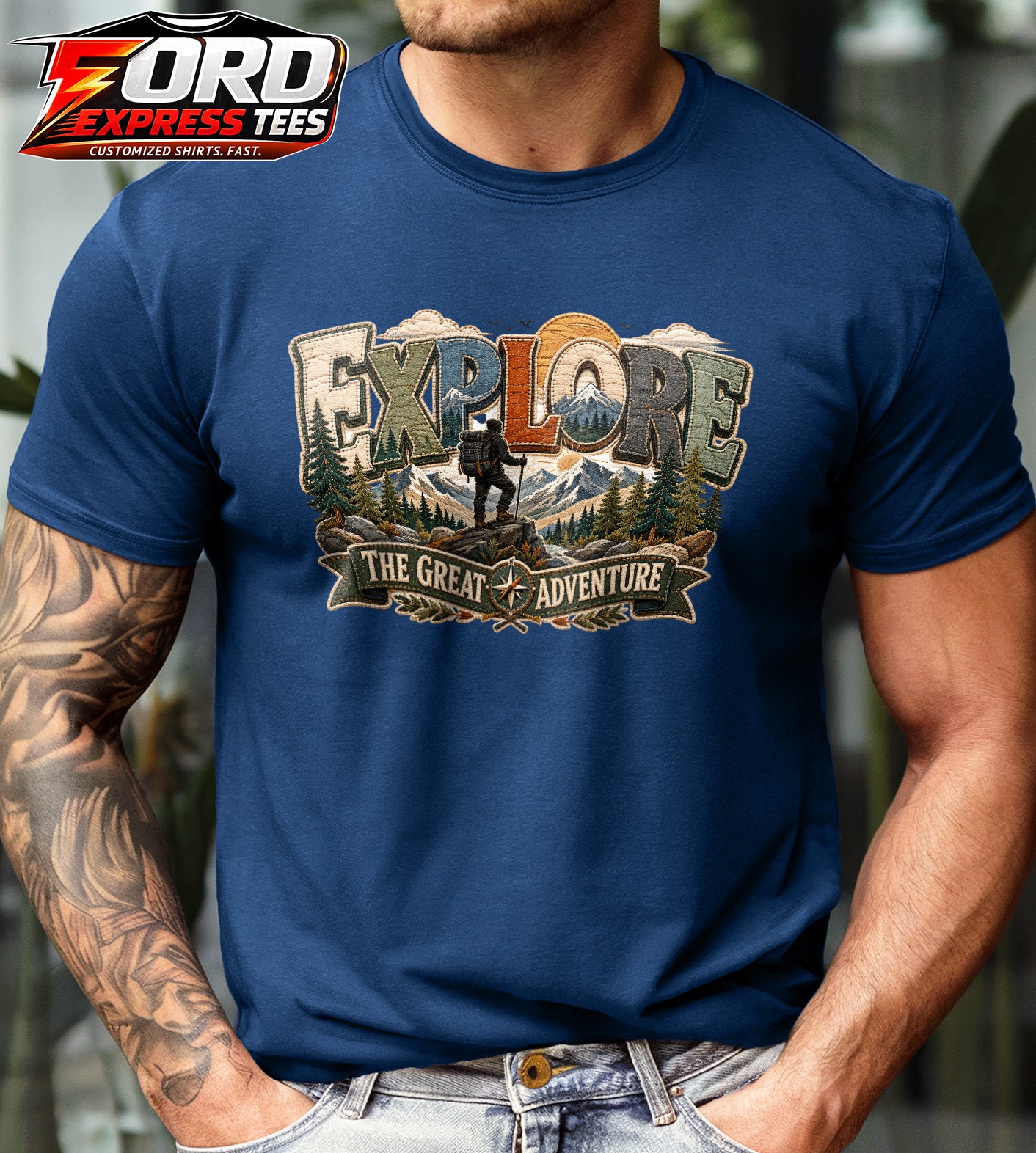 Explore Adventure Hiking Graphic Tee