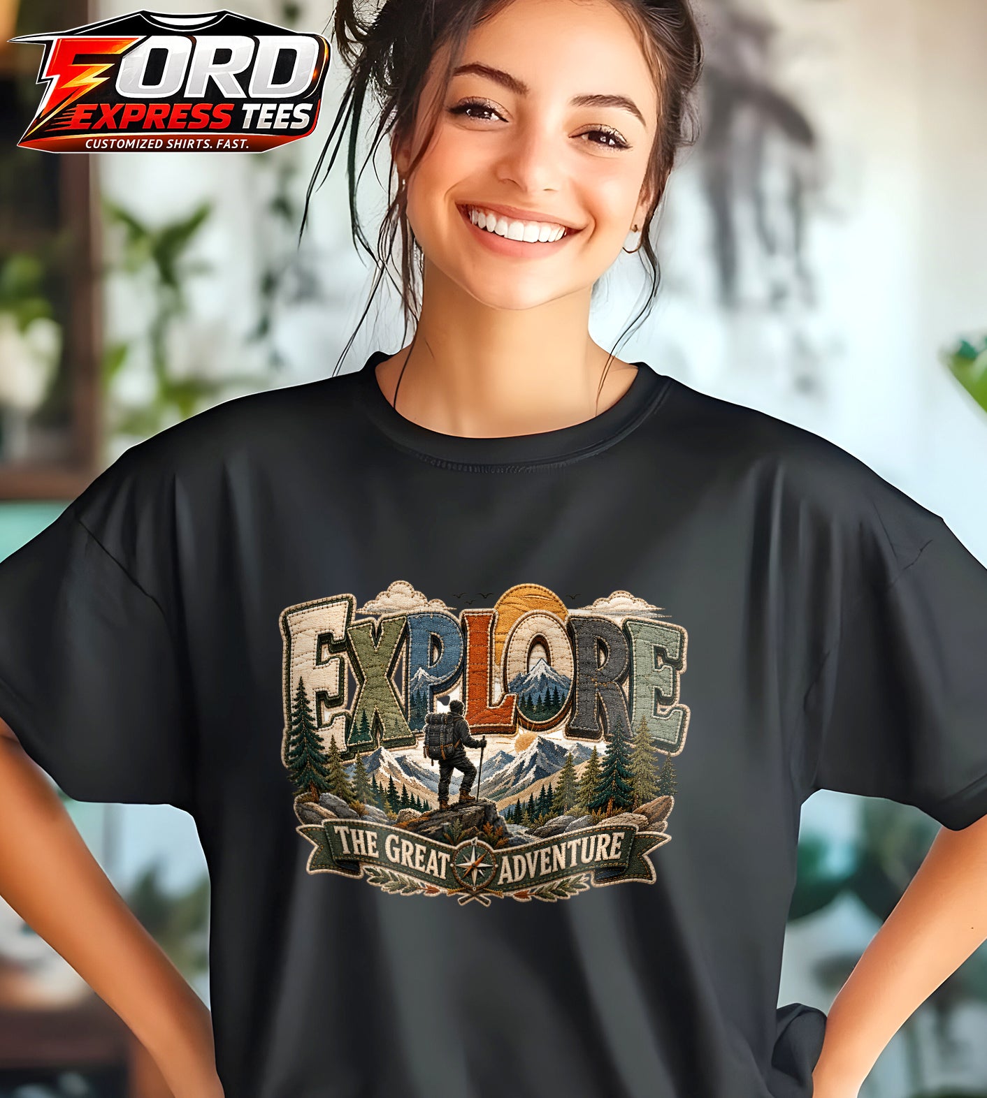 Explore Adventure Hiking Graphic Tee