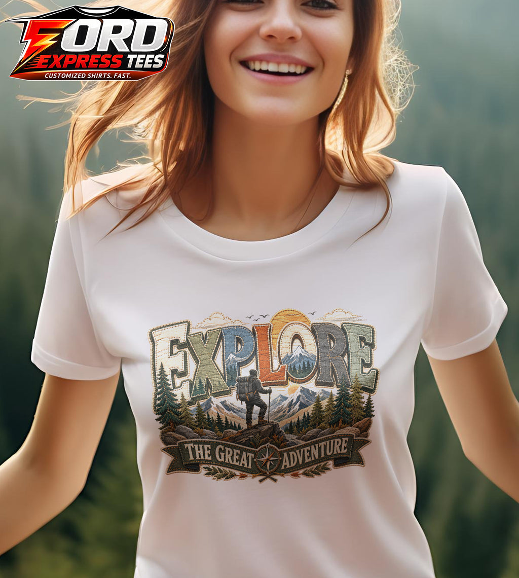 Explore Adventure Hiking Graphic Tee