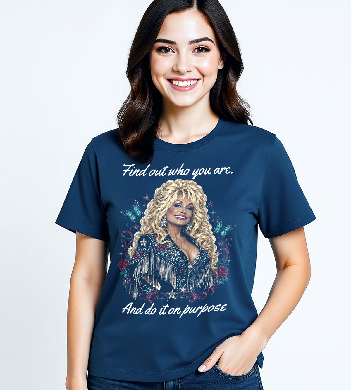 Find Out Who You Are Dolly Parton Graphic Tee
