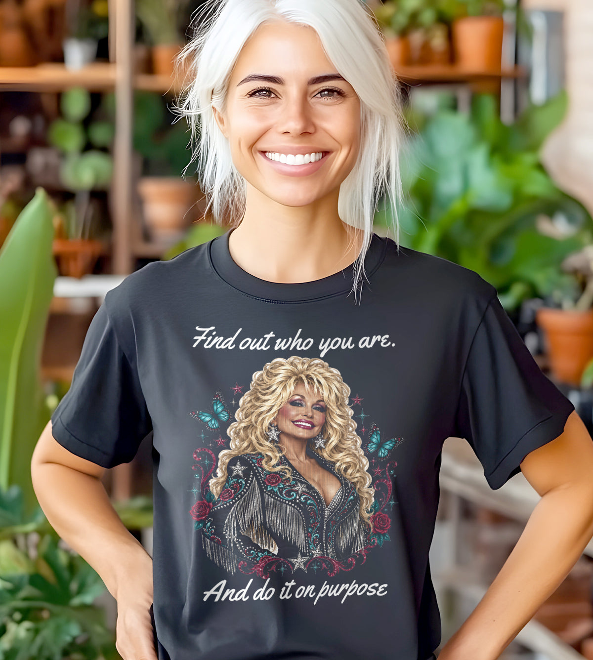 Find Out Who You Are Dolly Parton Graphic Tee