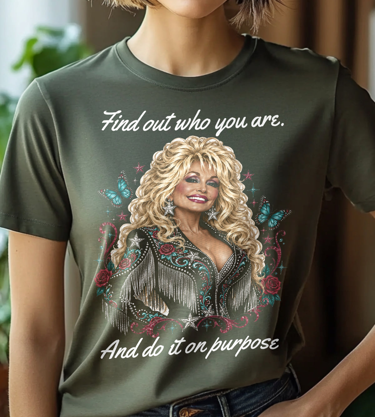 Find Out Who You Are Dolly Parton Graphic Tee