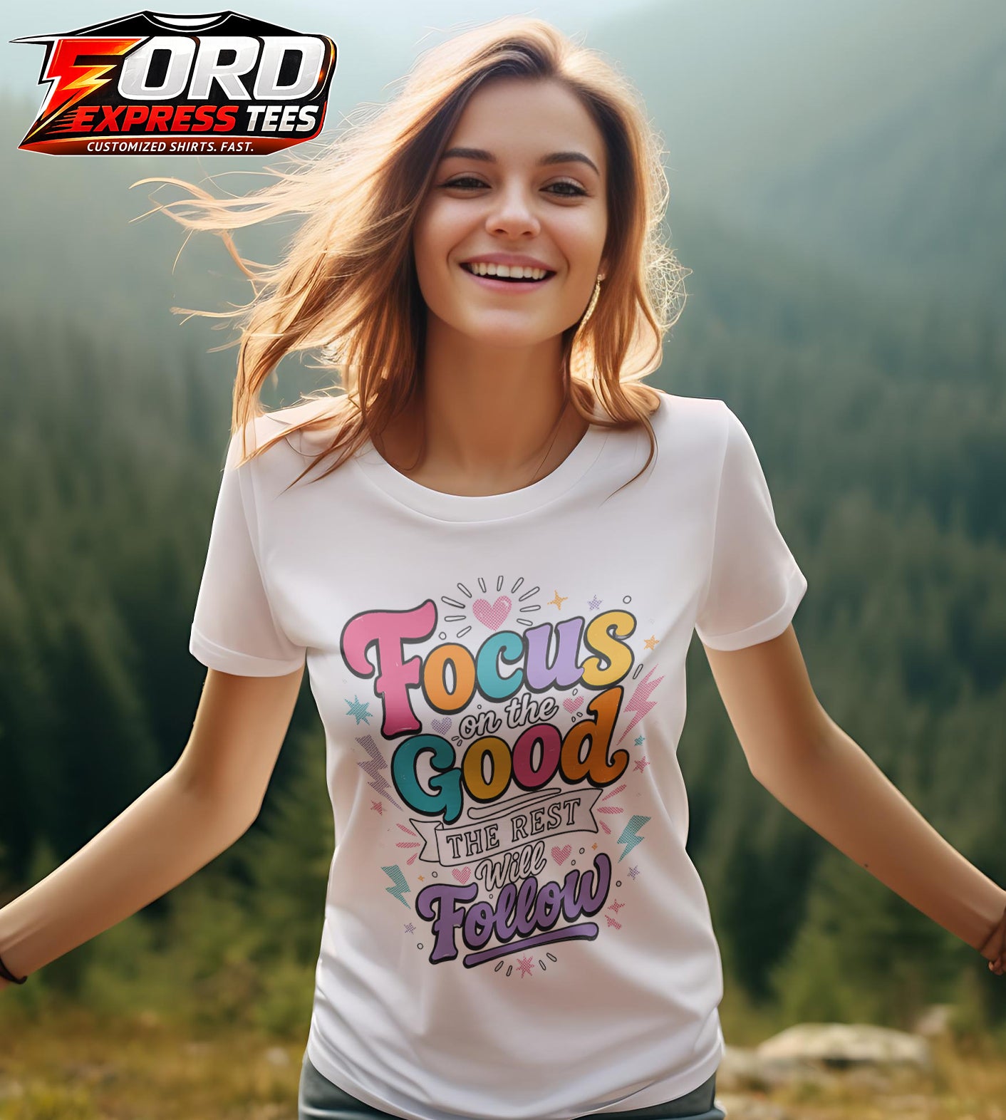 Focus On The Good The Rest Will Follow Graphic Tee