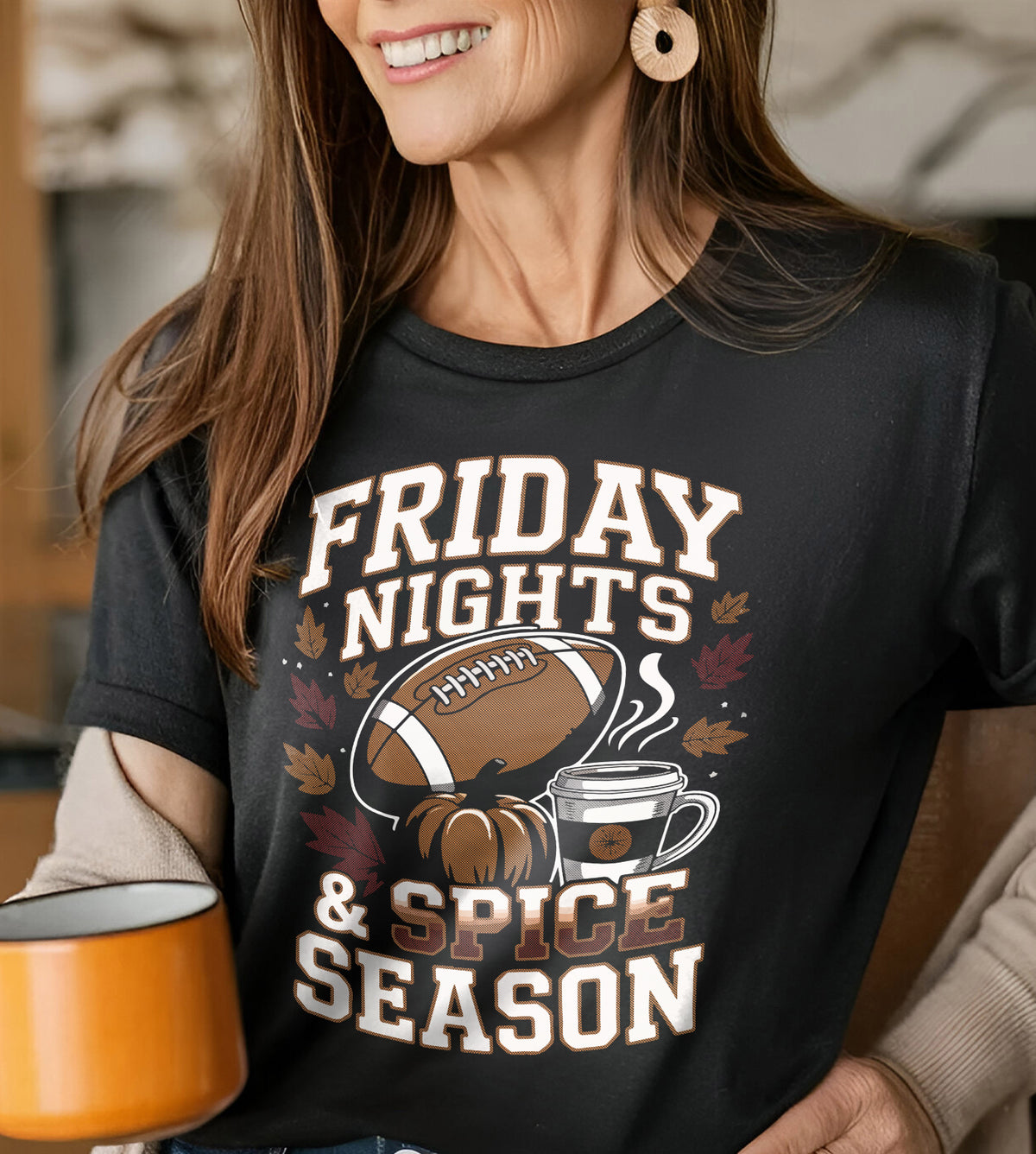 Friday Nights Football Fall Graphic Tee